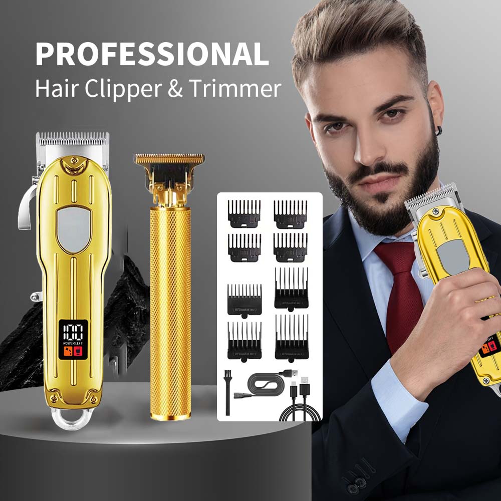 Men'S Grooming Electric Trimmer - Conjunto 2 em 1 de Máquina