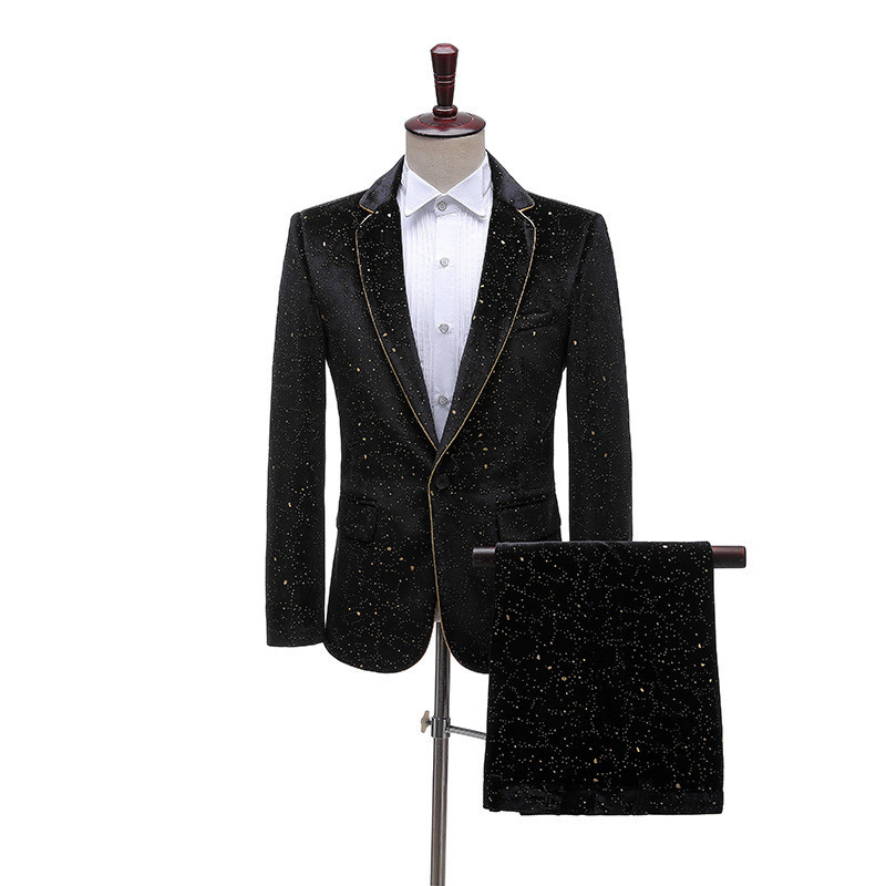 Men'S Grooming Studio - Elegante formal masculino ternos de veludo