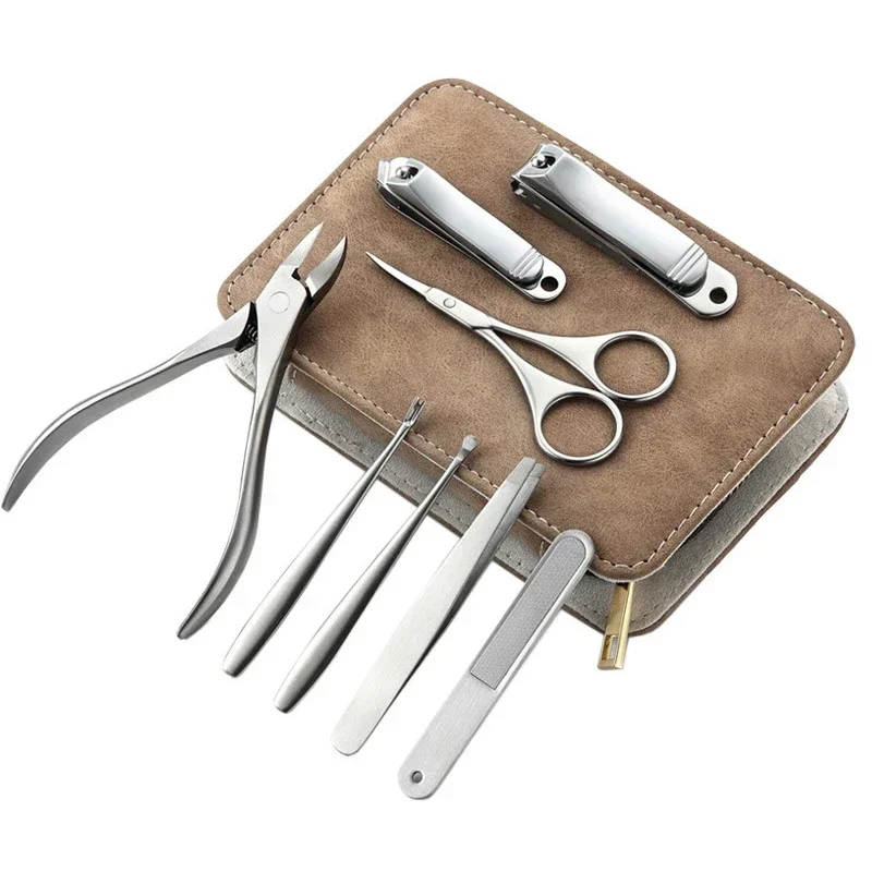 Men'S Grooming Tool - 8/12 pçs kit de manicure profissional