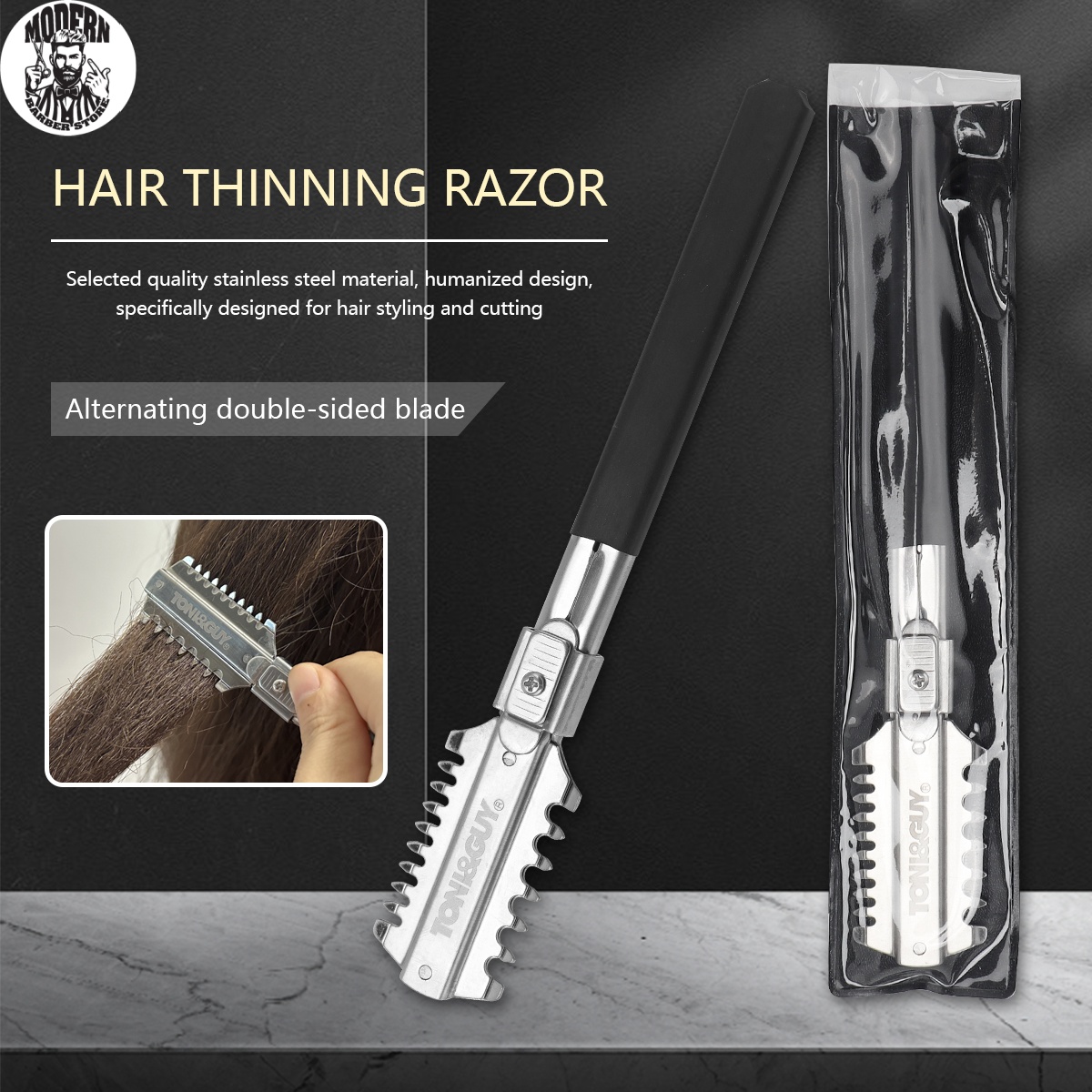 Men'S Grooming Salon - Navalha de Barbear de Dupla Lâmina
