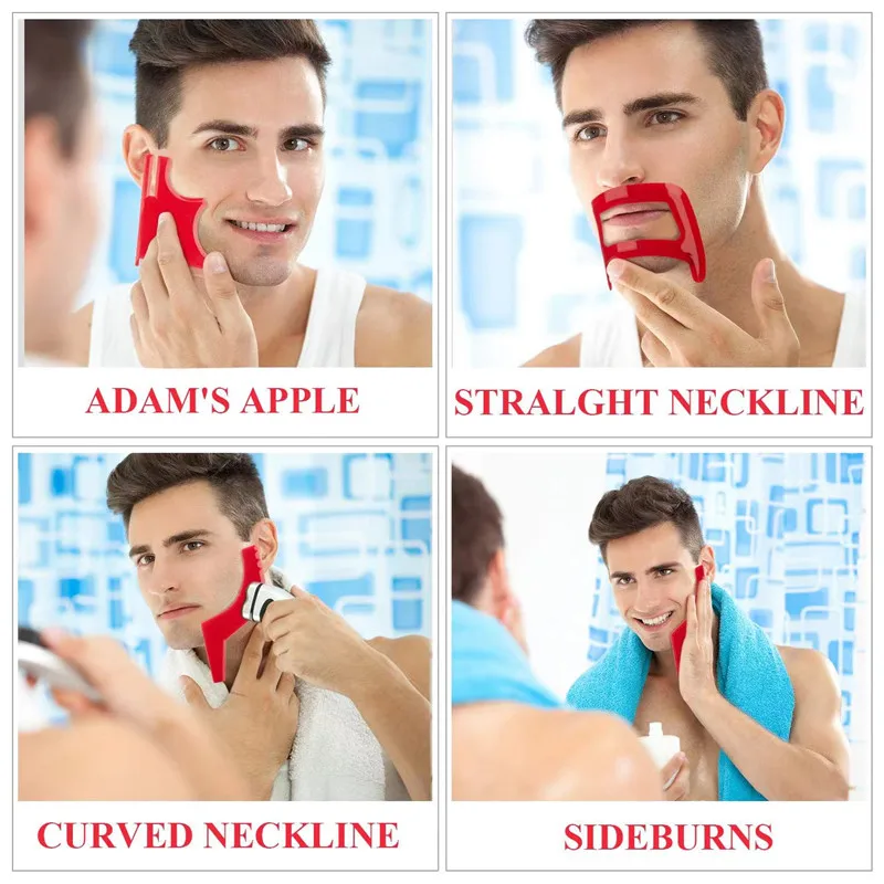 2/4 pçs pentes de barba dos ho - Men'S Grooming Salon avaliação e preço
