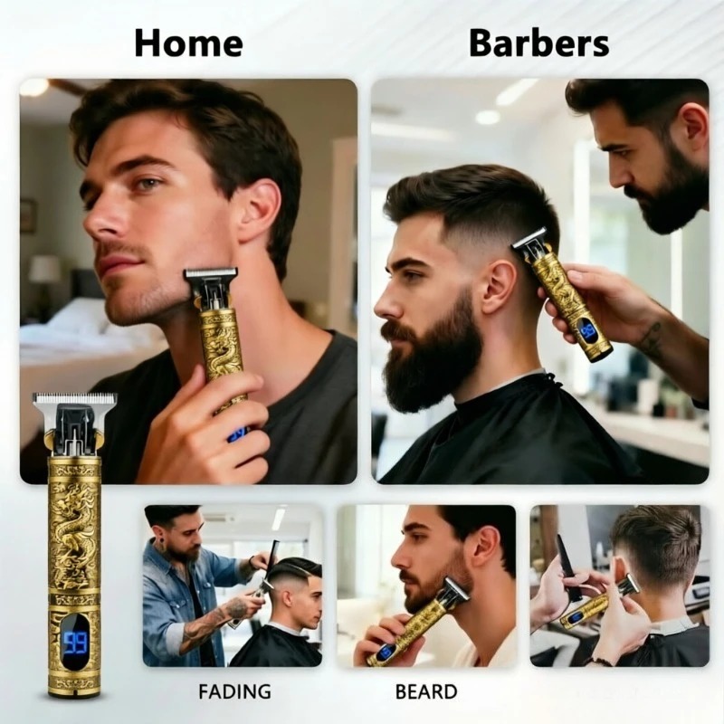 Aparador de Barba Elétrico T9  - Men'S Grooming Electric Trimmer avaliação e preço