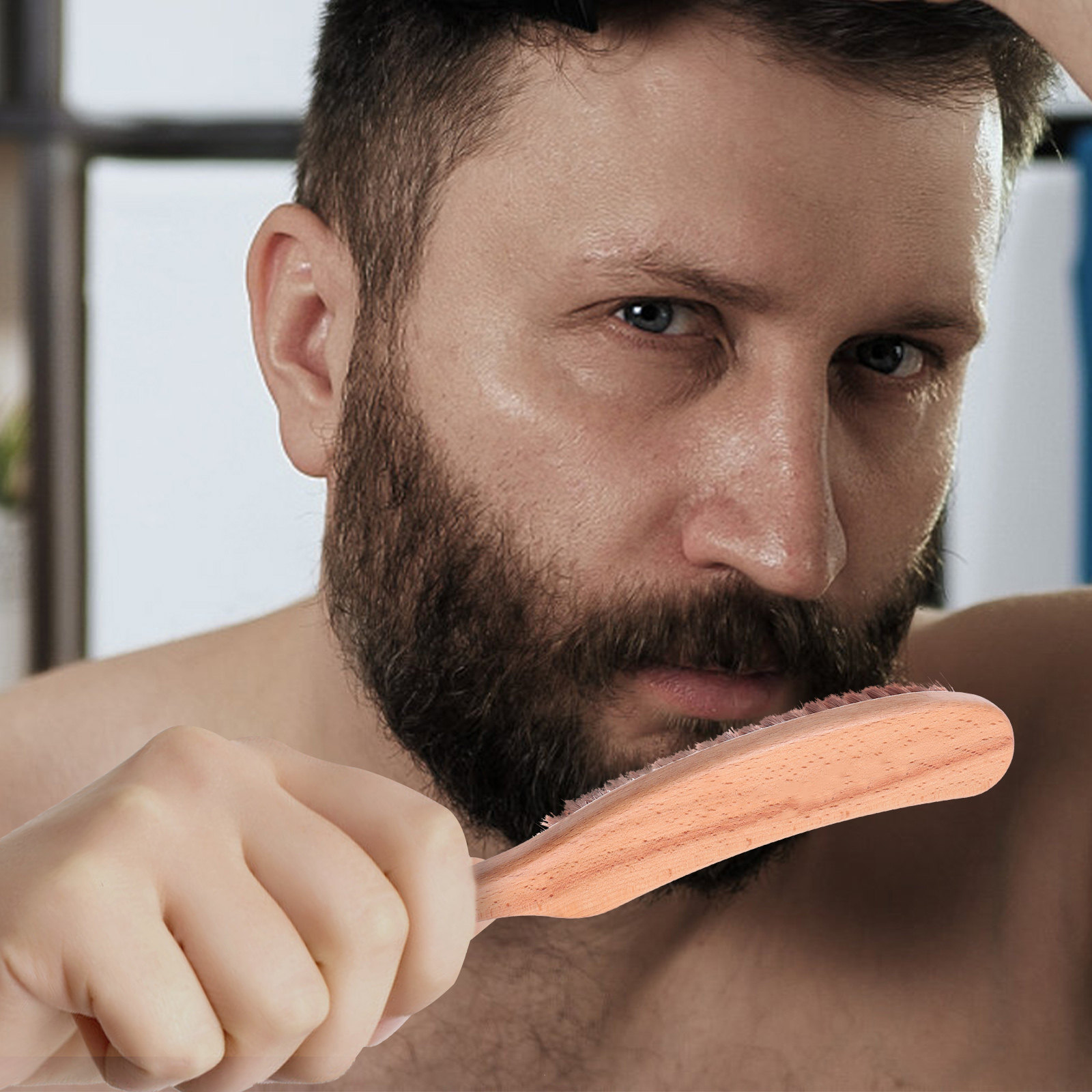 Escova de Barba Premium em Nyl - Men'S Grooming Salon avaliação e preço