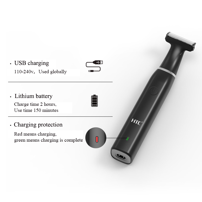 Htc masculino elétrico virilha - Men'S Grooming Electric Trimmer avaliação e preço