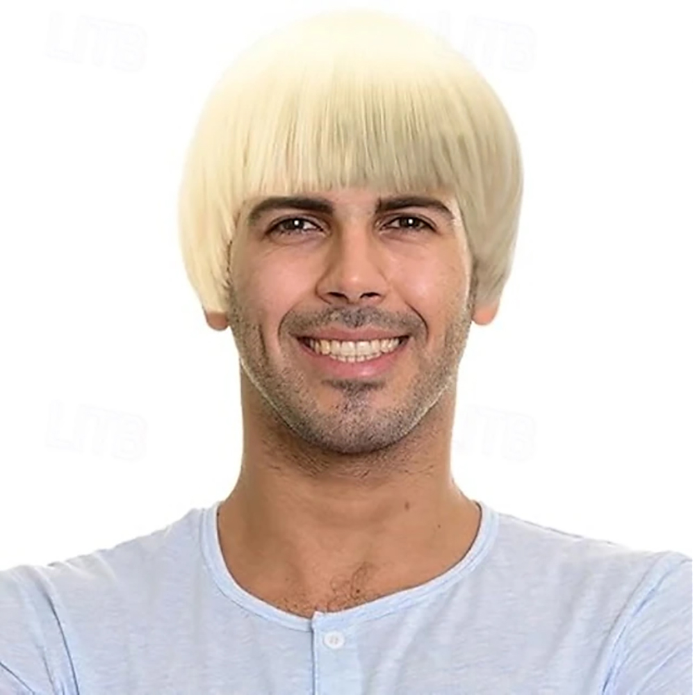 Peruca Curta de Cabelo Sintéti - Men'S Grooming Salon avaliação e preço