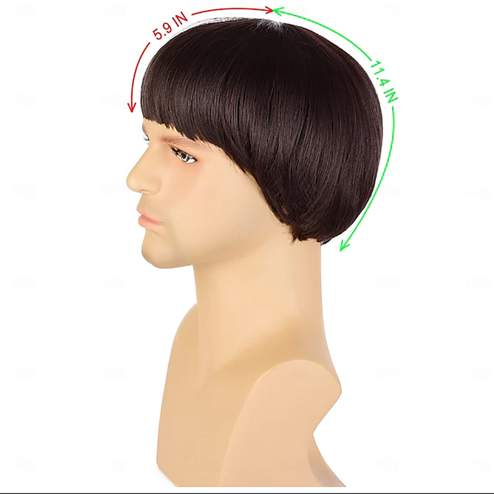 Peruca Curta de Cabelo Sintéti - Men'S Grooming Salon avaliação e preço