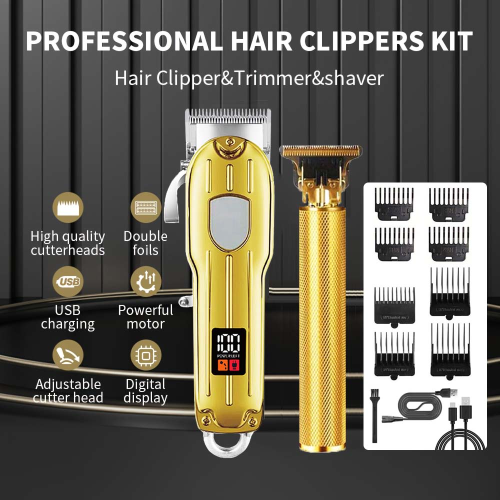 Conjunto 2 em 1 de Máquina de  - Men'S Grooming Electric Trimmer avaliação e preço