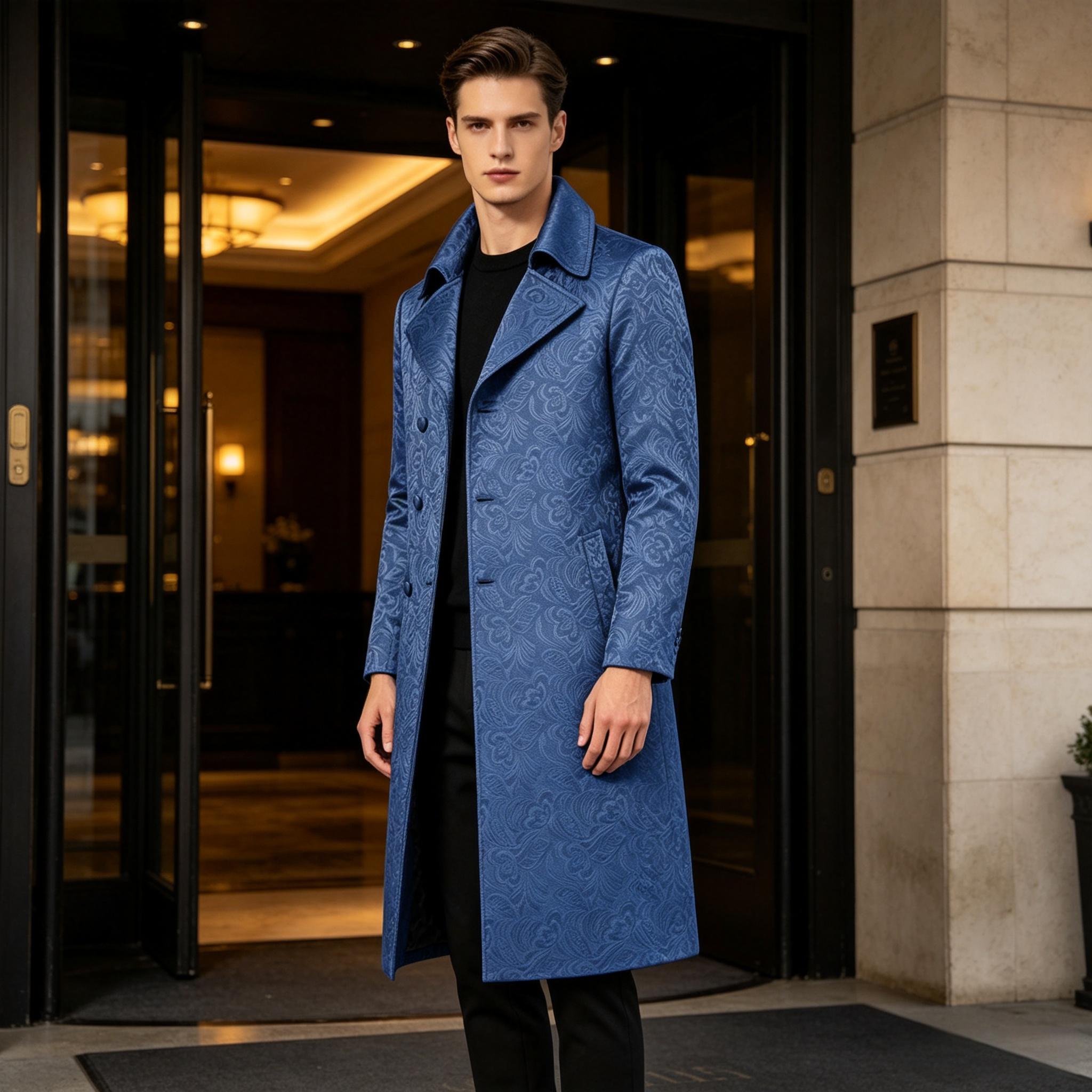 Casaco Longo Masculino de Luxo - Men'S Grooming Club avaliação e preço